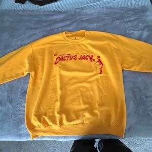 Cactus Jack by Travis Scott Yellow Crewneck Sweater